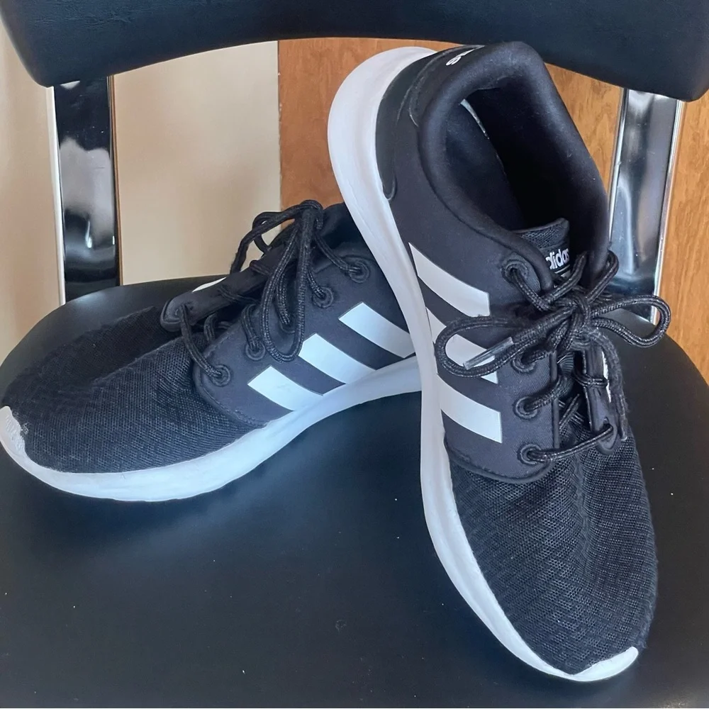 Adidas Black and White Sneakers - Picture 1 of 4